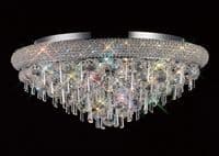 Adrian Ceiling 9 Light E14 Polished Chrome and Crystal