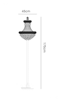 Adrian Floor Lamp 6 Light E14 Gold and Crystal 19.03kg