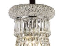 Adrian Pendant 9 Light E14 Polished Chrome and Crystal
