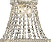Adrian Pendant 9 Light E14 Polished Chrome and Crystal
