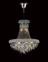 Adrian Pendant 9 Light E14 Polished Chrome and Crystal