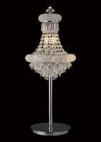 Adrian Table Lamp 5 Light E14 Polished Chrome and Crystal