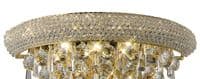Adrian Wall Lamp Medium 3 Light E14 Gold and Crystal