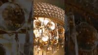 Adrian Wall Lamp Medium 3 Light E14 Gold and Crystal