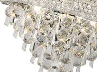 Adrian Wall Lamp Medium 3 Light E14 Polished Chrome and Crystal