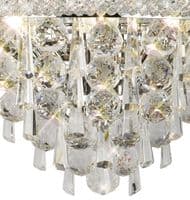 Adrian Wall Lamp Medium 3 Light E14 Polished Chrome and Crystal