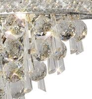 Adrian Wall Lamp Medium 3 Light E14 Polished Chrome and Crystal