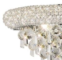 Adrian Wall Lamp Medium 3 Light E14 Polished Chrome and Crystal