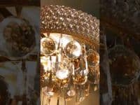 Adrian Wall Lamp Small 2 Light E14 Gold and Crystal