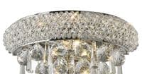 Adrian Wall Lamp Small 2 Light E14 Polished Chrome and Crystal