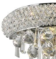 Adrian Wall Lamp Small 2 Light E14 Polished Chrome and Crystal