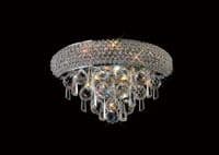 Adrian Wall Lamp Small 2 Light E14 Polished Chrome and Crystal
