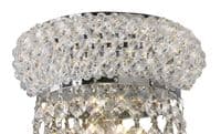 Adrian Wall Lamp Tall 3 Light E14 Polished Chrome and Crystal