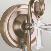 Aegean 1 Light Wall Light in Aged Brass AG1-AGED-BRASS