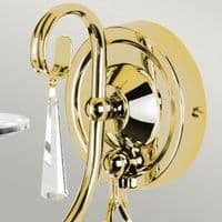 Aegean 1 Light Wall Light in Aged Brass AG1-POL-BRASS