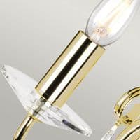 Aegean 1 Light Wall Light in Aged Brass AG1-POL-BRASS