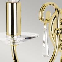 Aegean 1 Light Wall Light in Aged Brass AG1-POL-BRASS