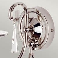 Aegean 1 Light Wall Light in Polished Nickel AG1-POL-NICKEL
