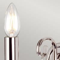 Aegean 1 Light Wall Light in Polished Nickel AG1-POL-NICKEL