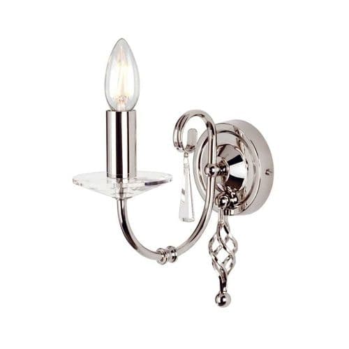 Aegean 1 Light Wall Light in Polished Nickel AG1-POL-NICKEL