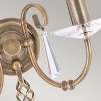 Aegean 2 Light Wall Light in Polished Brass AG2-POL-BRASS
