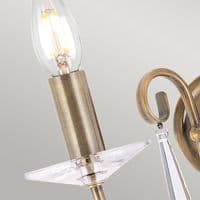 Aegean 2 Light Wall Light in Polished Brass AG2-POL-BRASS