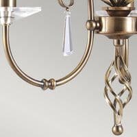 Aegean 3 Light Chandelier in Aged Brass AG3-AGED-BRASS