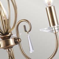Aegean 3 Light Chandelier in Aged Brass AG3-AGED-BRASS