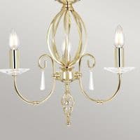 Aegean 3 Light Chandelier in Polished Brass AG3-POL-BRASS