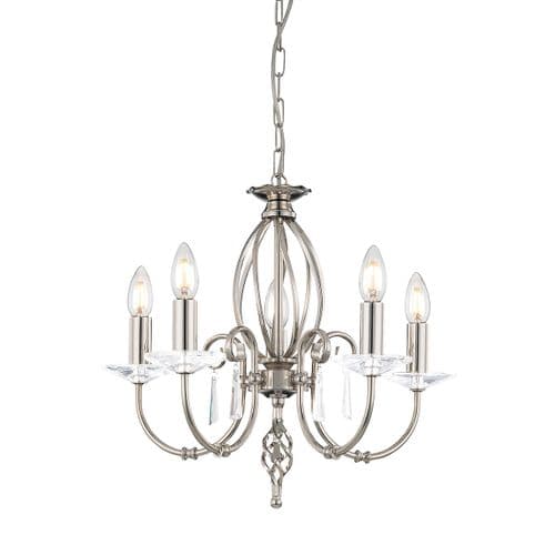 Aegean 5 Light Chandelier in Polished Nickel AG5-POL-NICKEL