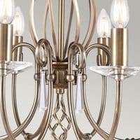 Aegean 8 Light Chandelier in Aged Brass AG8-AGED-BRASS