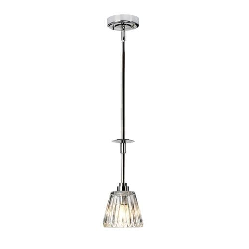 Agatha 1 Light Bathroom Pendant IP44 Polished Chrome BATH-AGATHA1P-PC