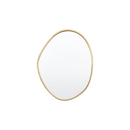 Aged gold oval mirror FOE109570
