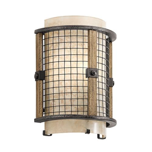 Ahrendale 1 Light Wall Light Brown Iron Mesh KL-AHRENDALE1