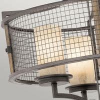 Ahrendale 4 Light Chandelier Light Brown Iron Mesh KL-AHRENDALE4