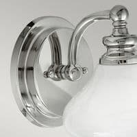 Ainsley 1 Light Bathroom IP44 Wall Light in Polished Chrome HK-AINSLEY1-BATH