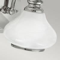 Ainsley 1 Light Bathroom IP44 Wall Light in Polished Chrome HK-AINSLEY1-BATH