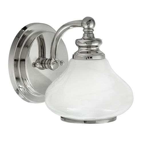 Ainsley 1 Light Bathroom IP44 Wall Light in Polished Chrome HK-AINSLEY1-BATH