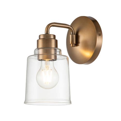 Aivian 1 Light Wall Light Brass Finish KL-AIVIAN1-WBR