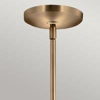 Aivian 3 Light Chandelier Brass Finish KL-AIVIAN3-WBR