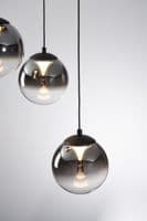 Alchemy  CSBCM14902 3 Light LED Black/Smoked Round Pendant
