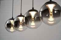 Alchemy  CSBCM14903 4 Light LED Black/Smoked Bar Pendant