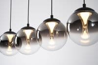 Alchemy  CSBCM14903 4 Light LED Black/Smoked Bar Pendant