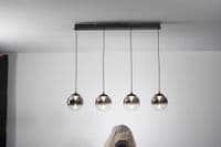 Alchemy  CSBCM14903 4 Light LED Black/Smoked Bar Pendant