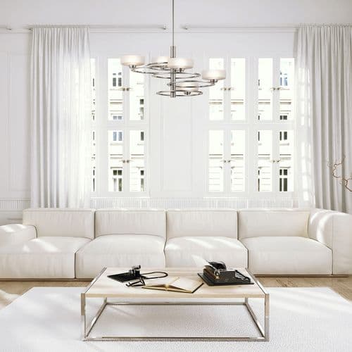 Aleeka 5 Light Chandelier - Classic Pewter KL-ALEEKA5B