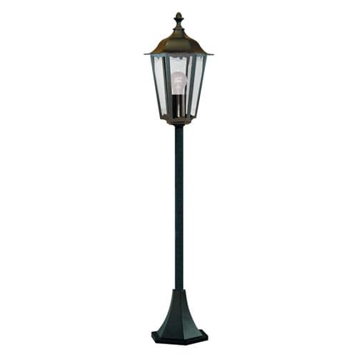 Alex Outdoor Post Lamp 1 Light Black Height 105cm Lantern