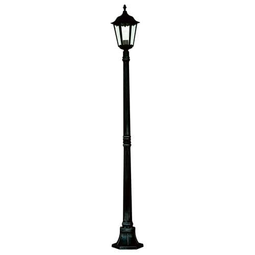 Alex Outdoor Post Lamp 1 Light Black Height 183cm Lantern