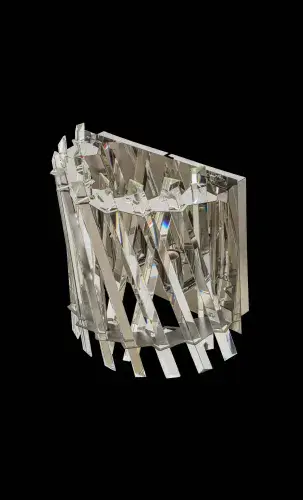 Alexander crystal half-crescent Wall Light LL8948CH