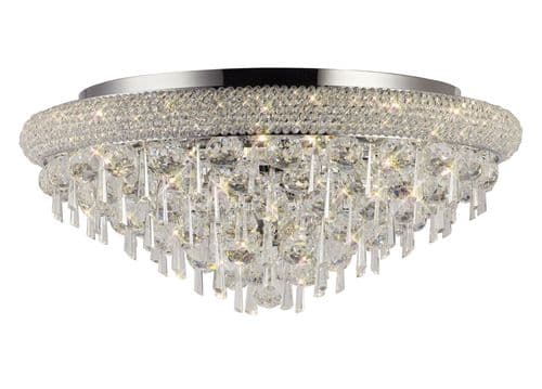 Alexandra 60cm Ceiling 9 Light E14 Polished Chrome/Crystal