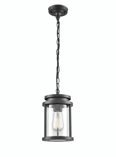 Alfesco Exterior Pendant Light Charcoal Clear Glass GSBEXT6622
